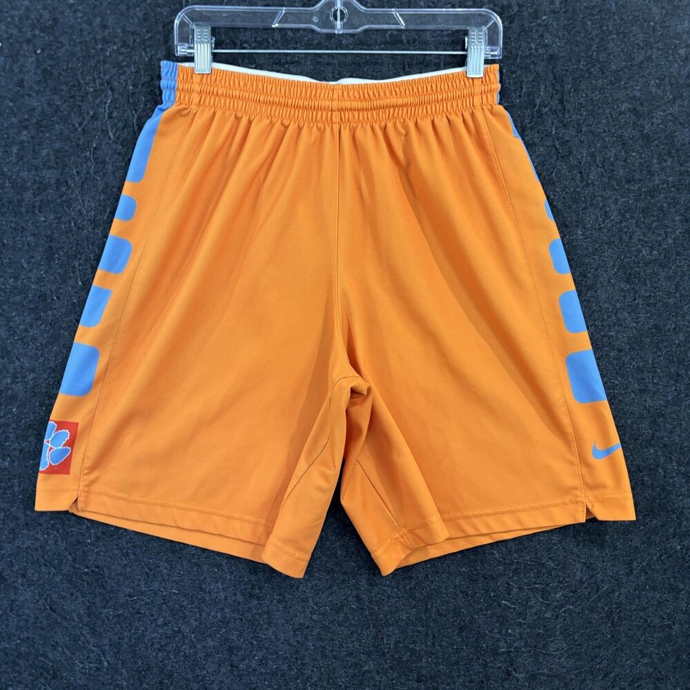 Clemson Tigers Basketball Shorts Men's Medium Orange 9" Nike Drawstring